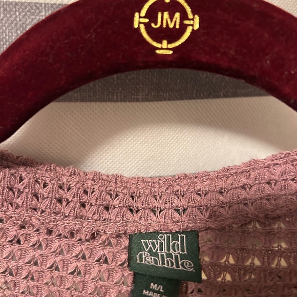 Wild Fable Dusty Rose Open-Front Cardigan - Picture 4 of 4